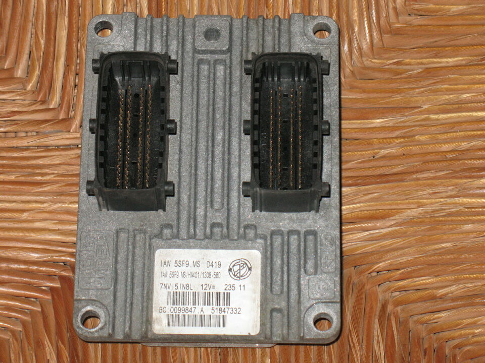 ECU FIAT 500 1.2 BENZINA IAW 5SF9.MS 51847332 HW401 pronta