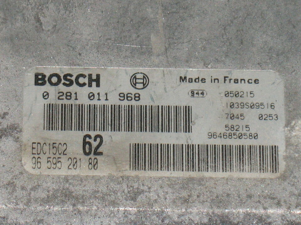 ECU CITROEN C8 2.0 HDI BOSCH 0281011968 EDC15C2 9654695480