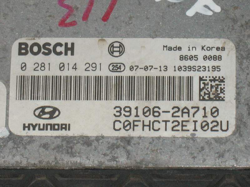 ECU CENTRALINA HYUNDAI i30 39106-2A710 0281014291 391062A710