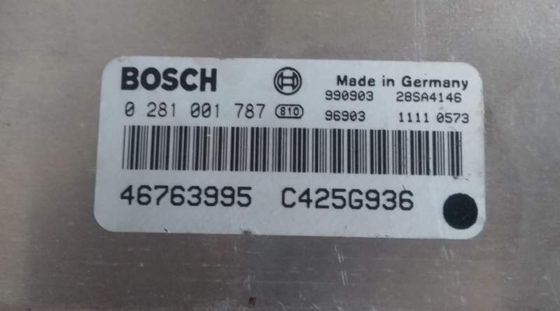 ECU CENTRALINA ALFA ROMEO 166 2.4 JTD 0281001787 46763995