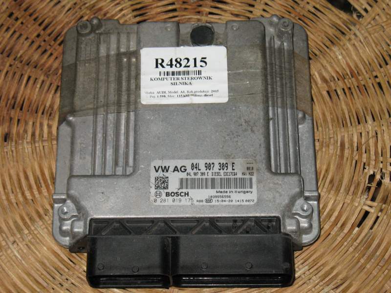 ECU VW GOLF 1.6 TDI BOSCH 0281019175 04L907309E EDC17C64