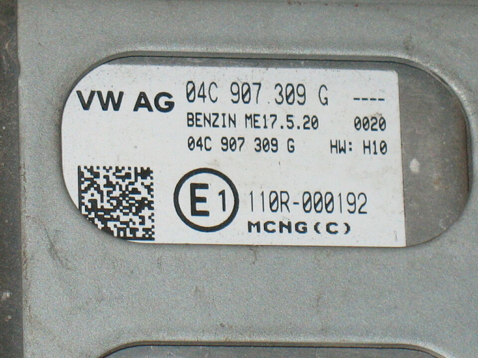 ECU SKODA CITIGO CPG 04C907309G ME17 5.20 HW H10 0261S07153 GPL