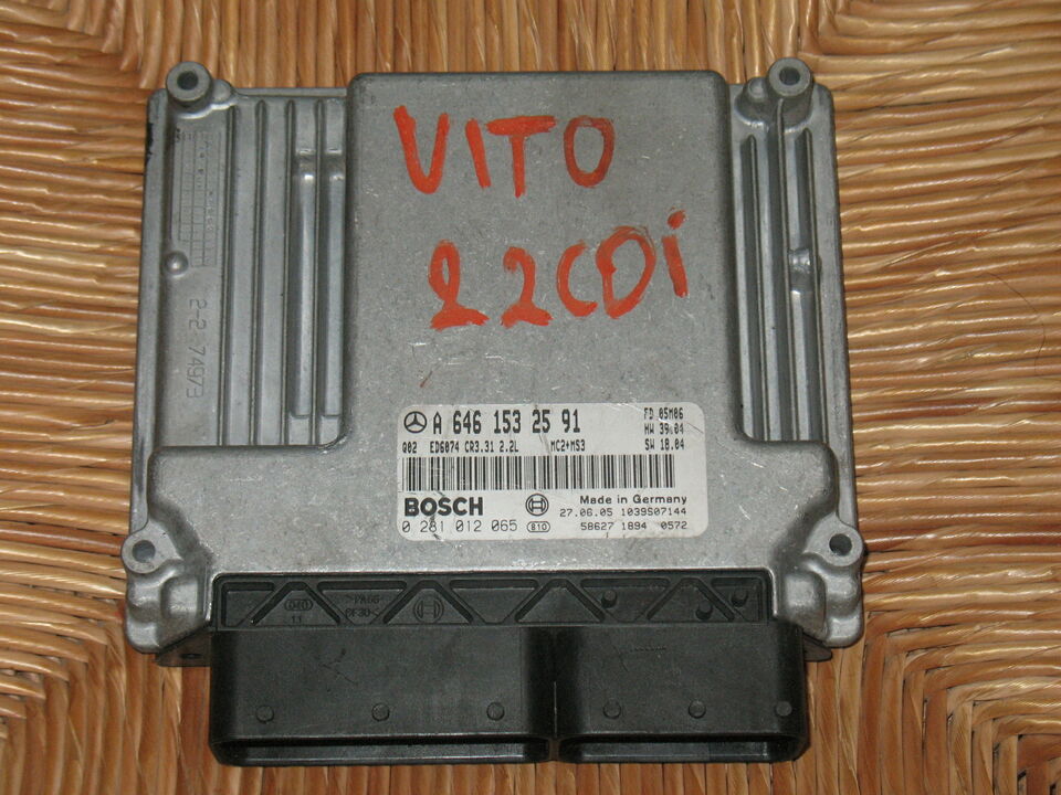 MERCEDES BENZ VITO EDC 16C2-7.31 2.2 ECU A6461532591 0281012065 CR3.31