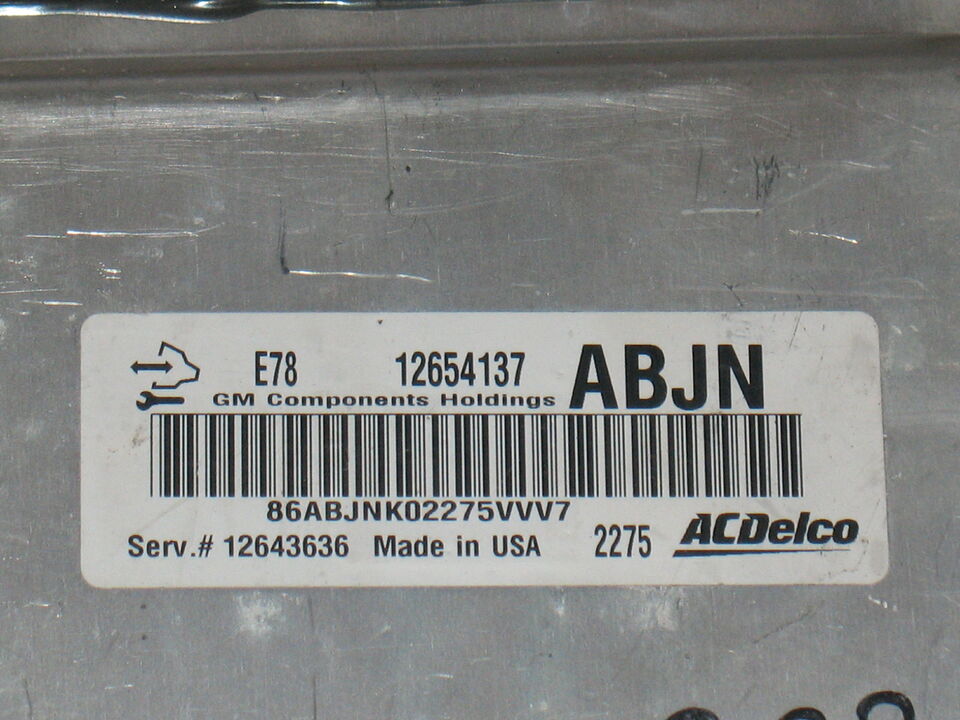 ECU OPEL ASTRA J MOKKA 1.4T 12654137ABJN 12654137 ABJN 12643636 E78