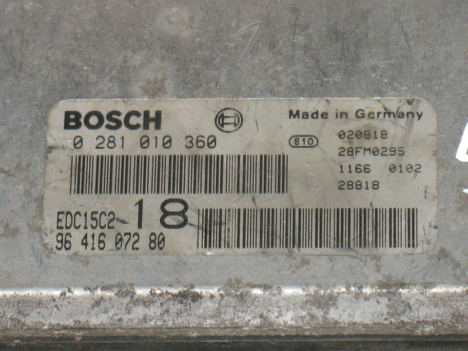 Ecu peugeot partner citroen berlingo 2.0 hdi 0281010360 edc15c2