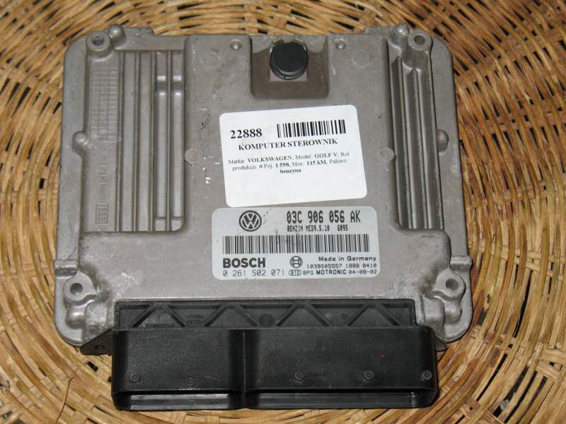 ECU VW GOLF 1.6 FSI 0261S02071 03C906056AK MED9 5.10