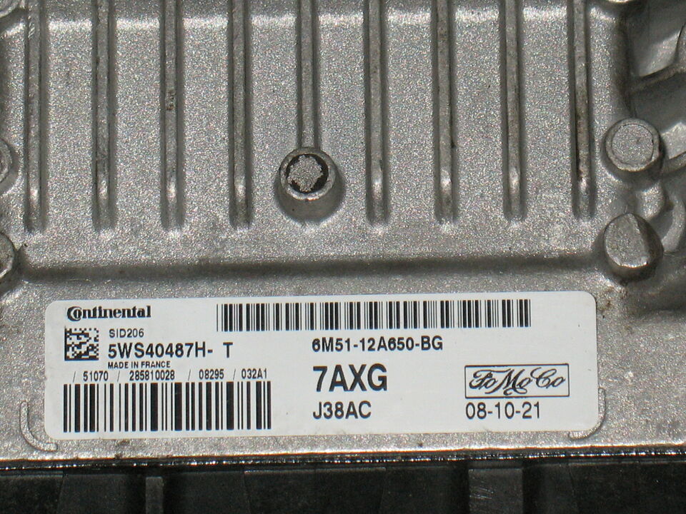ECU FORD FOCUS C-MAX 2.0 SID206 7AXG 5WS40487H-T 6M51-12A650-BG CONTINENTAL