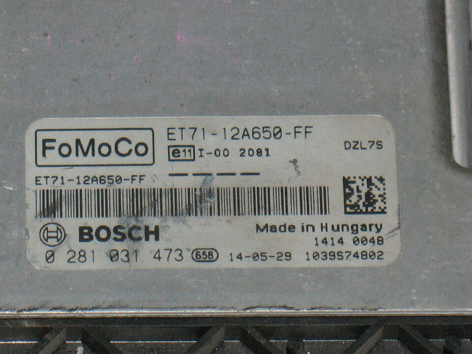 Ecu ford fiesta focus transit 0281031473 ET71 12A650-FF Edc17c10