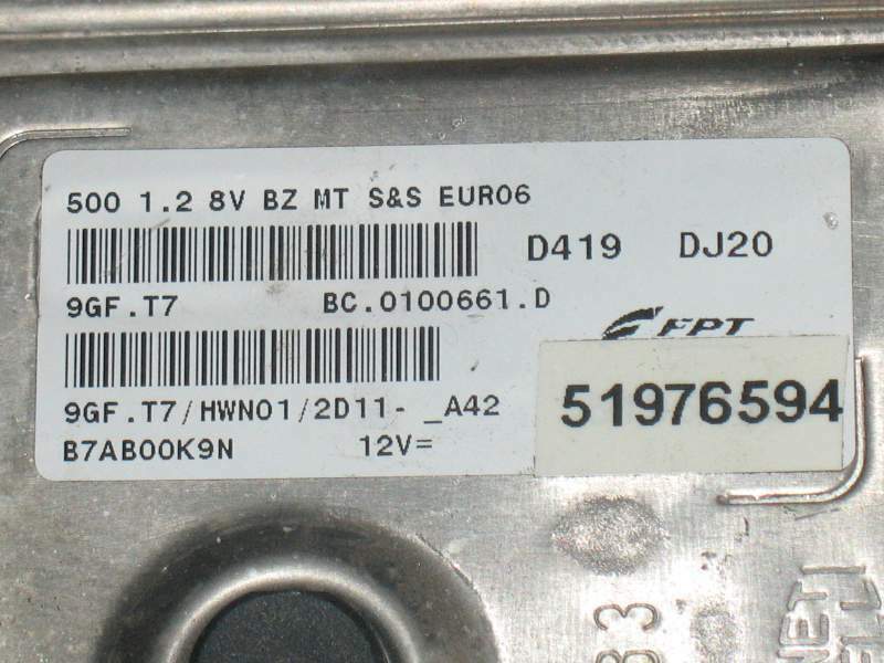 ECU Ford KA HWN01 Marelli 51976594 BC 0116860 C 9GF TK 9GF