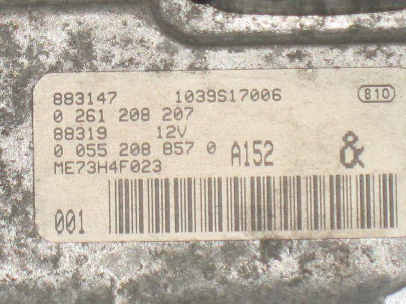 Bosch gestione del motore ECU 0261207208 ME73H4F023 A152