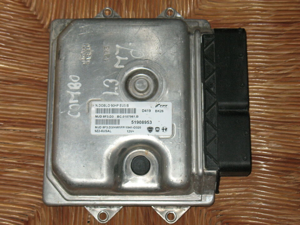 FIAT DOBLO 1.3 Cdti Ecu 51908953 Mjd 8F3.D3 Hw1Fp 90HP EU5B