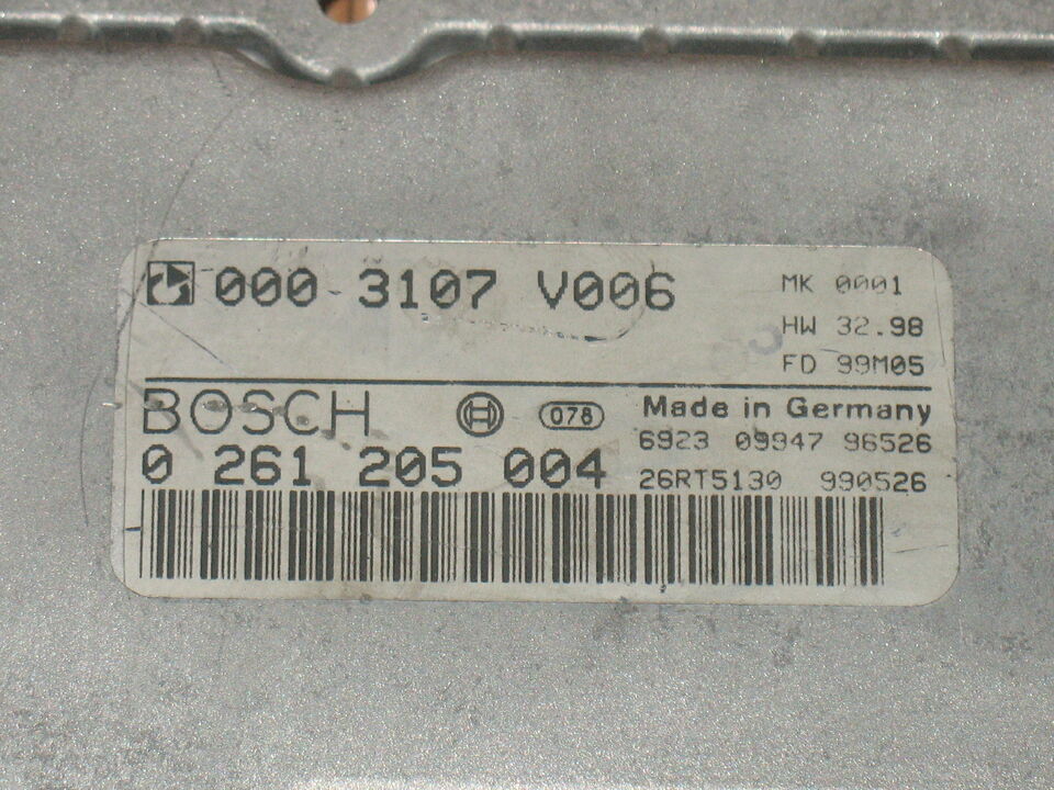 ECU SMART FORTWO 0.6 BOSCH 0261205004 0003107V006 600BZ