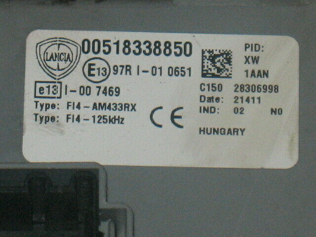 Ecu body computer blocchetto lancia ypsilon 518338850 00518338850