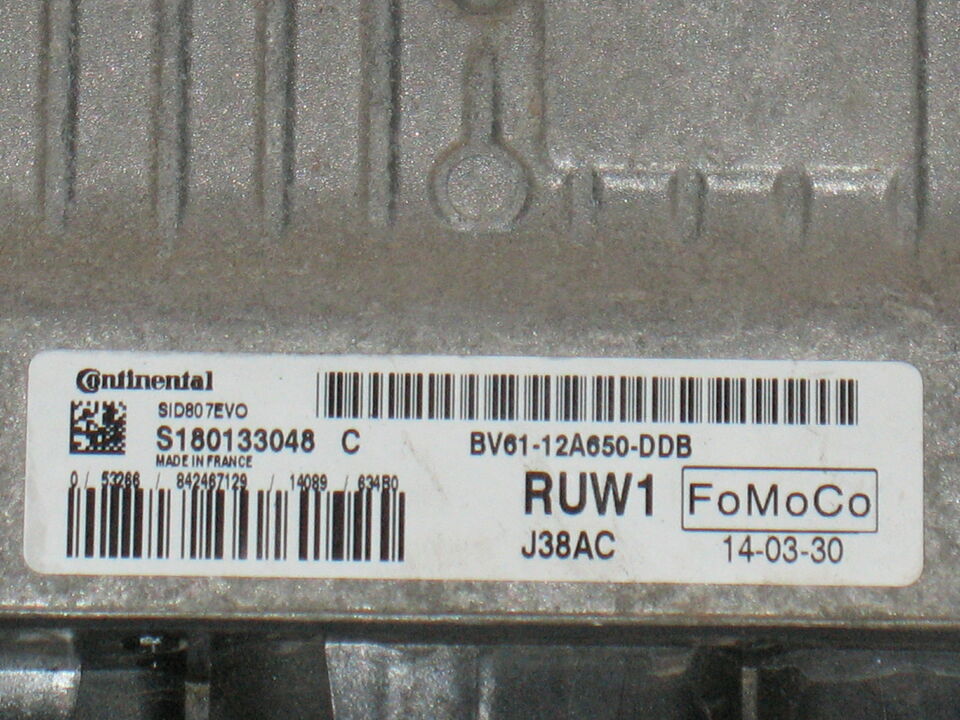 ECU FORD FOCUS 1.6 SID807EVO BV6112A650DDB S180133048C RUW1