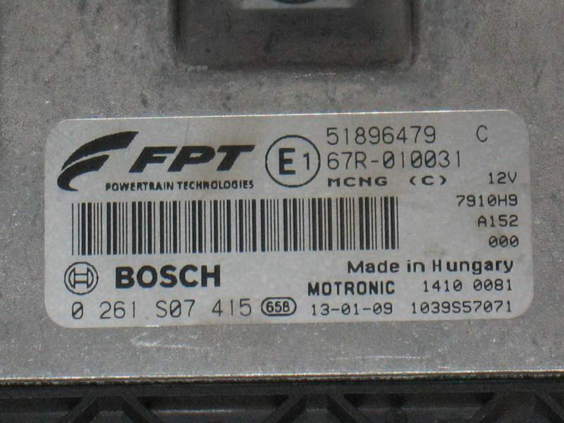 ECU Alfa Mito 1.4 120cv Turbo benzina gpl 0261S07415 51896479C ME7.9.10