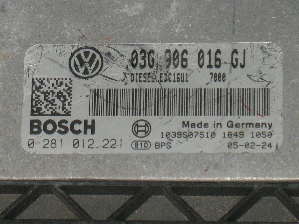 ECU VW GOLF V 1.9 0281012221 03G906016GJ EDC 16U1-5.41