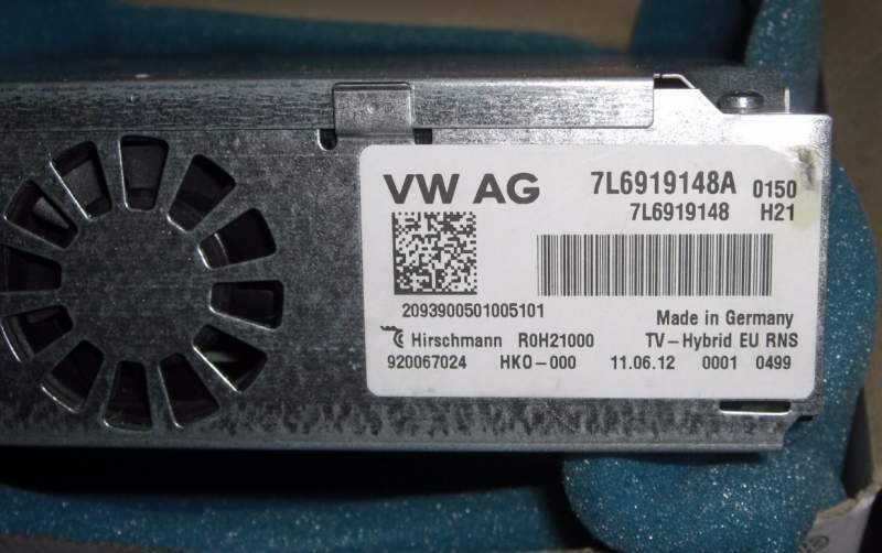 VW Hybrid TV Tuner DVB version EU - 7L6919148A NUOVO