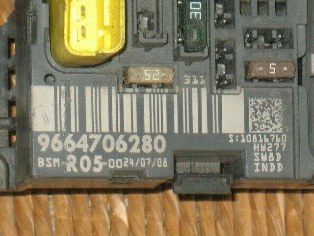 Centralina fusibili peugeot 308 1.6 hdi vBSM R05 00