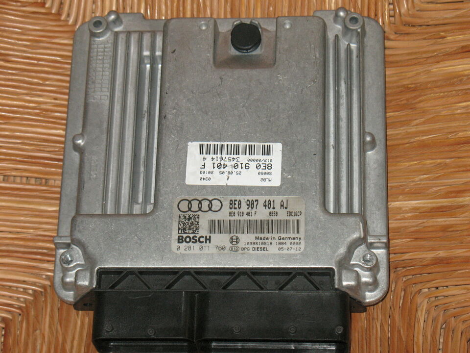 ECU Audi A4 8E 8E0907401AJ 8E0910401F 0281011760 EDC 16CP34-3.7