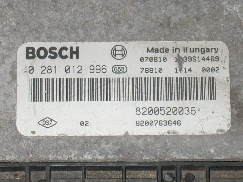 Ecu Renault Espace 2.0DCI BOSCH EDC 16CP33-6.1 0281012996 8200520036