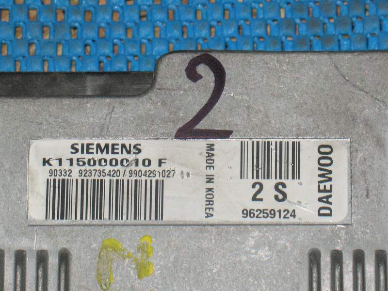 ECU Daewoo Matiz 800 K115000010F 96259124 2S
