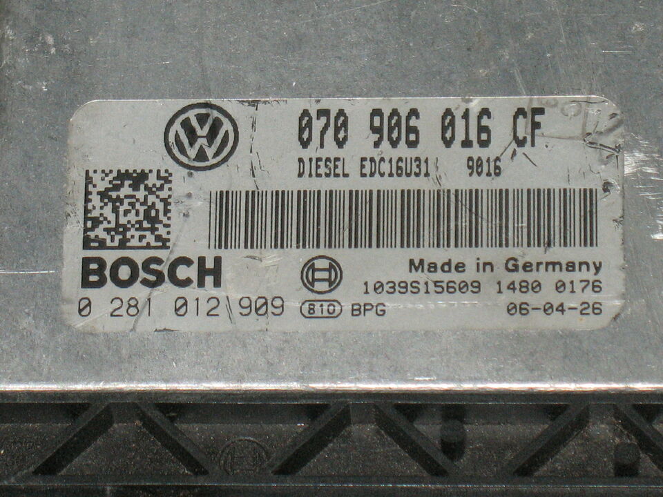 ECU motore VW Transporter T5 2.5TDI 0281012909 EDC16U31-4.51