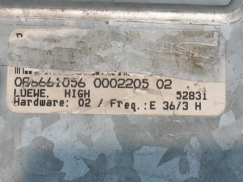 BMW E36 328i Touring 086661056 amplificatore alta Fedeltà LOEWE