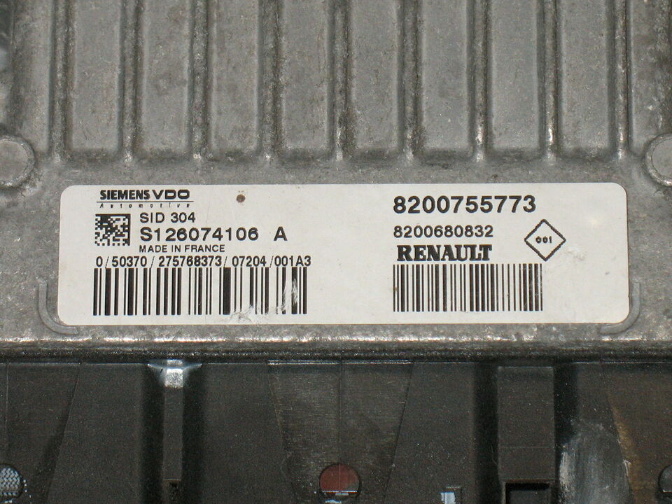 Ecu Renault Megane S126074106A SID304 8200755773 8200680832