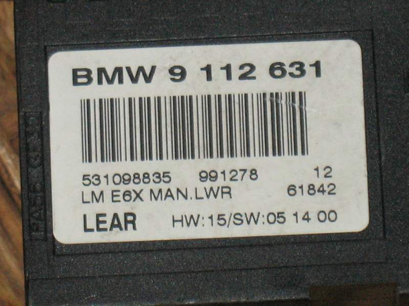 ECU FARI BMW E60 E61 E65 LEAR 9112631 LME6XLWR991278