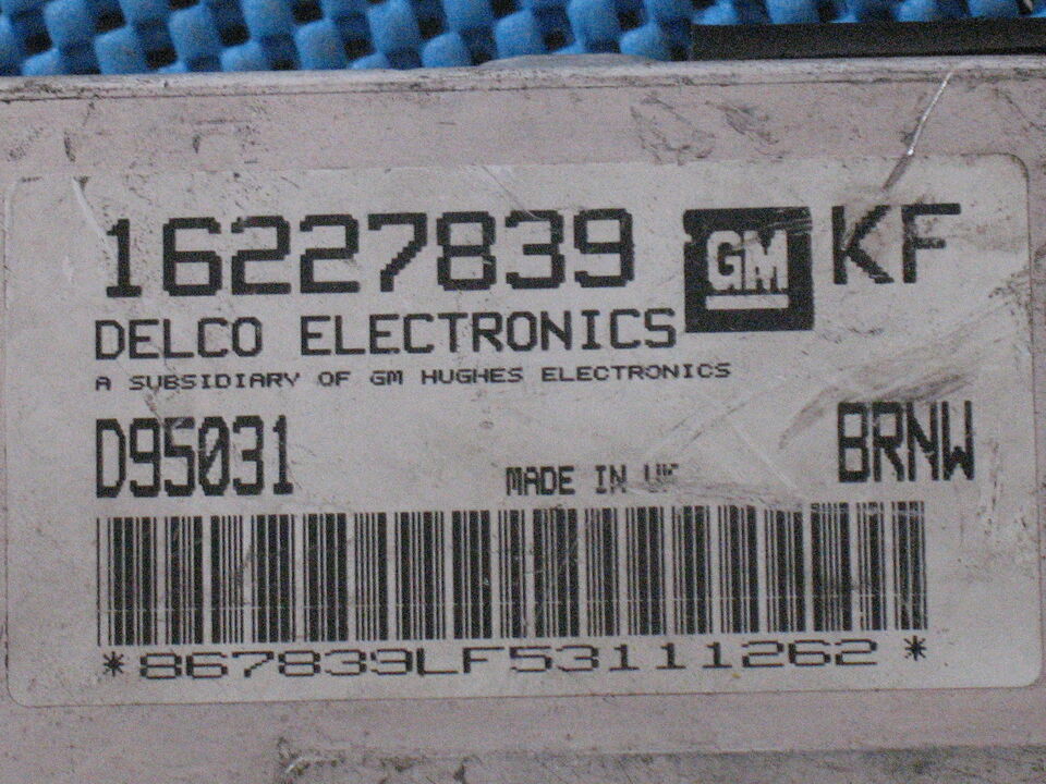 Ecu motore centralina opel 16227839 kf d95031 brnw