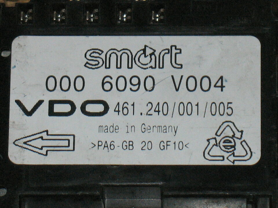 ECU SMART FORTWO 450 SAM 0006090V004 000 6090 V004
