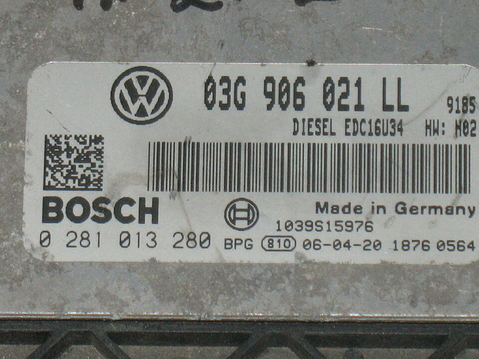 SEAT LEON 2.0 TDI ECU 03g906021ll 0281013280 DCU16U34