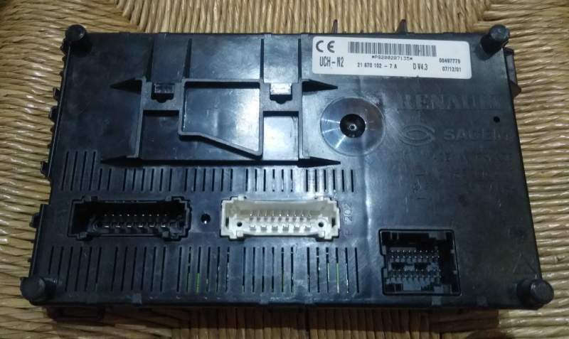 ECU BODY RENAULT P8200207135 216701027A 21670102-7A UCH-N2 DV4.3