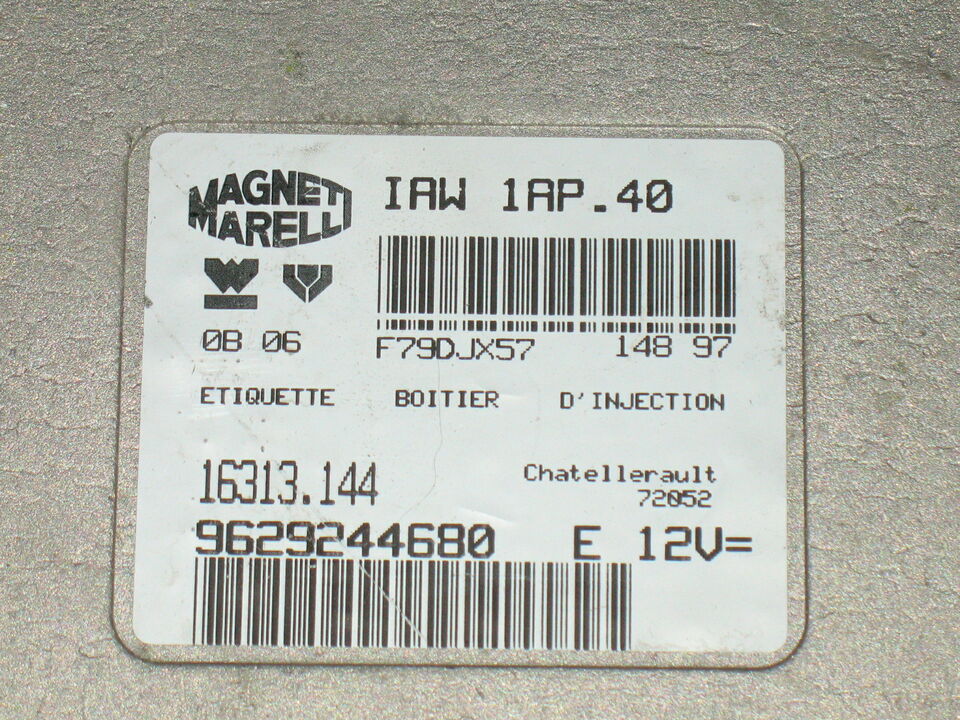 Ecu centralina citroen peugeot 1.4 iaw 1ap.40 16313144 9629244680