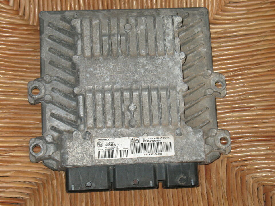 ECU PEUGEOT 807 SID803A 5WS40377F-T SW 9663384280 HW 9655534080