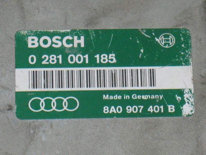 ECU CENTRALINA MOTORE AUDI 80 1.9 TDI 0281001185 8A0907401B