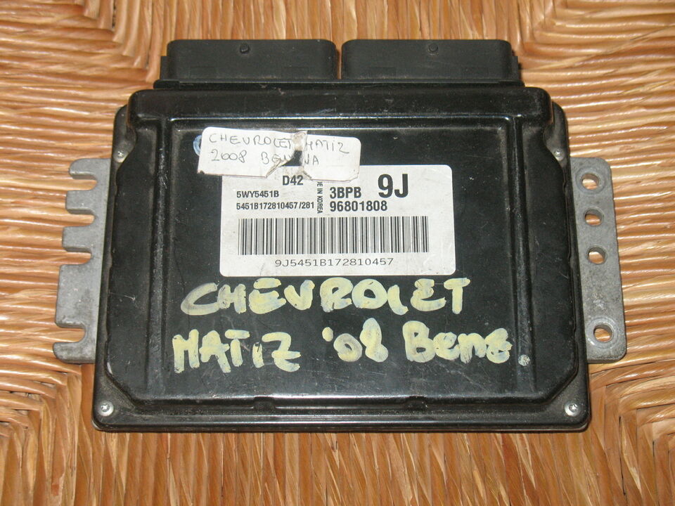 ECU CHEVROLET MATIZ 1.0 96801808 3BPB 9J 5WY5451B D42