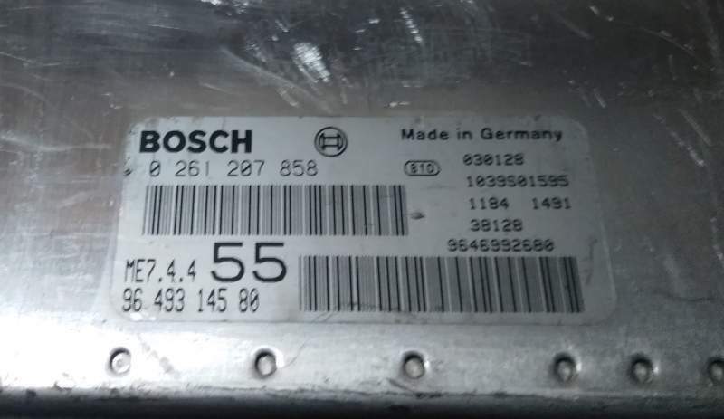 ECU PEUGEOT CITROEN C3 1.6 0261207858 9649314580 ME7.4.4 55