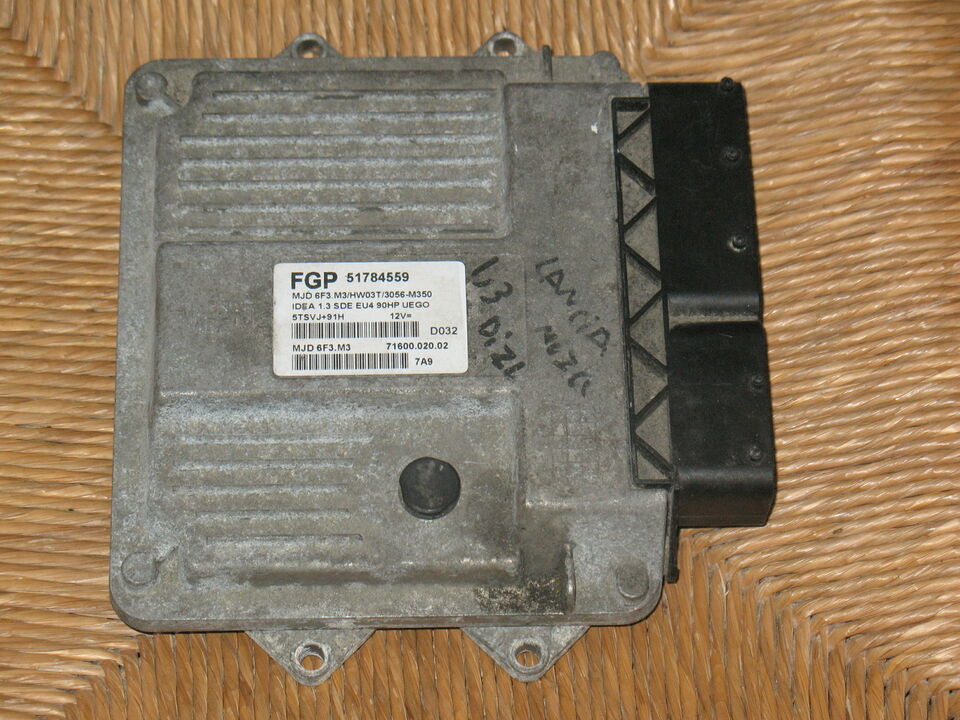 Ecu FIAT IDEA 1,3 MJET 90 HP 51784559 MJD 6F3.M3 hw03t 51784559