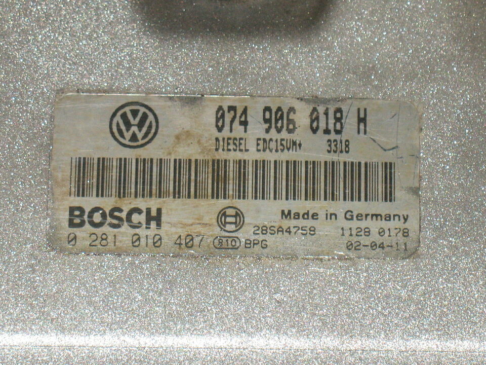 ECU VOLKSWAGEN LT 35 2.5 TDI 074906018H 0281010407 EDC15VM+2.V3