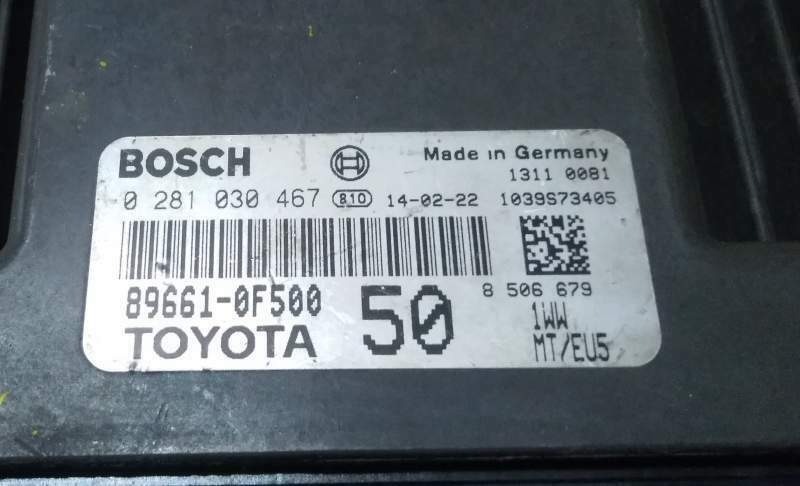 ECU CENTRALINA TOYOTA 0281030467 896610F500 50 1WW MT/EU5