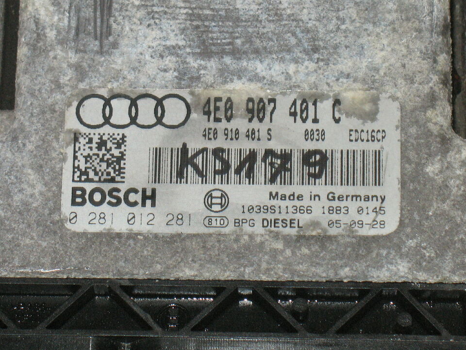 Audi A8 3.0TDI BOSCH EDC16CP34 0281012281 4E0907401C V6 231HP