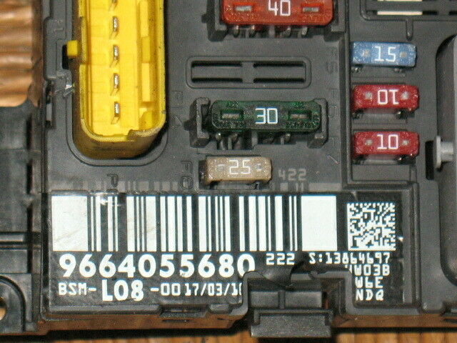 Porta fusibili picasso citroen c4 BSM L08 -00 9664055680