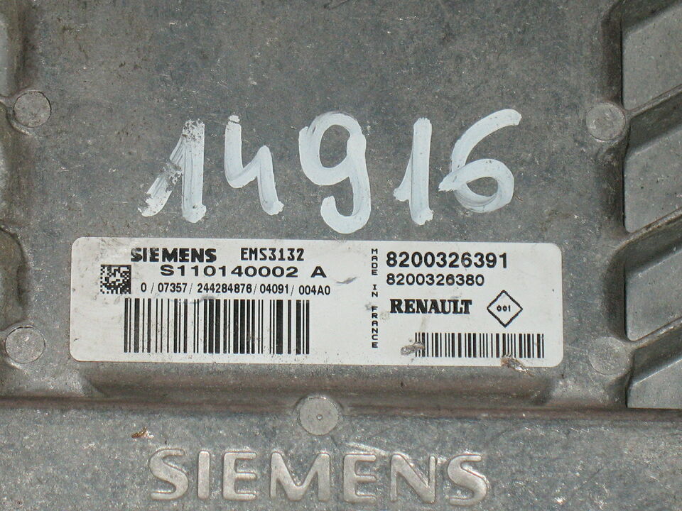 ECU S110140002 A SIEMENS 8200326391 RENAULT EMS3132