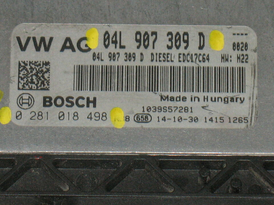 ECU VW 04L907309D Golf VII 0281018498 Bosch 2.0TDI EDC17CP64