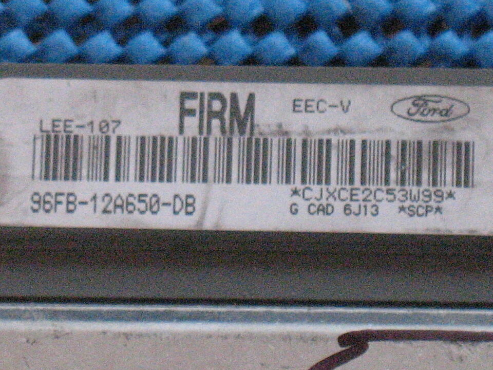 ECU FORD FIESTA 1.2 16V, 96FB-12A650-DB, 96FB12A650DB, FIRM LEE-107