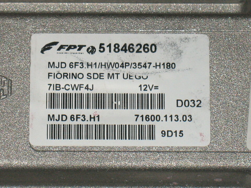 Fiat Fiorino 51846260 MJD6F3H1 MJD 6F3.H1 HW04P 3547-H180