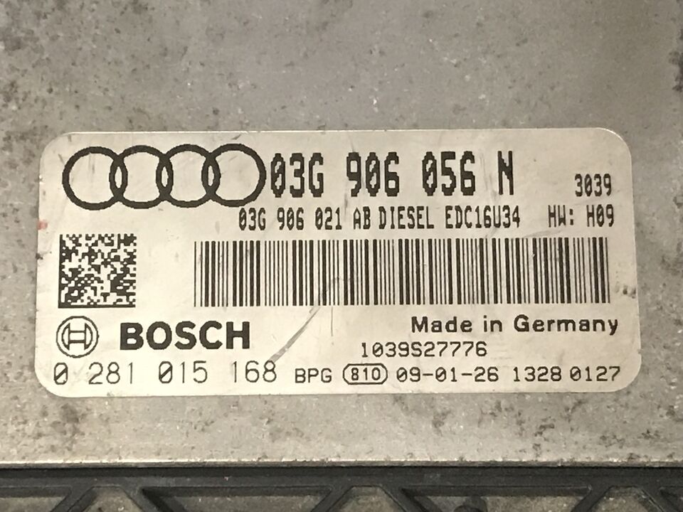 ECU AUDI A3 1.9 TDI 0281015168 03g906056n EDC16U34
