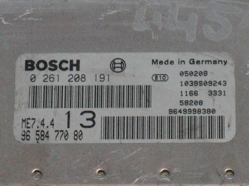 Centralina motore Peugeot 1007 1.6 BOSCH 0261208191 9658477080