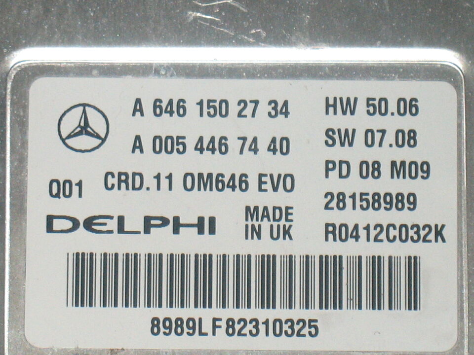 ECU MERCEDES A6461502734 A0054467440 R0412C032K CRD.11 OM646 EVO